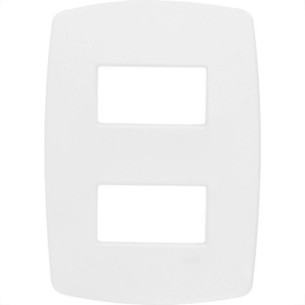 Espelho Placa Radial Modular Branco 4X2 2Mod Dist 3004