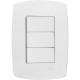 Conjunto Rad Modular Branco 1803004 3 interruptores Simp