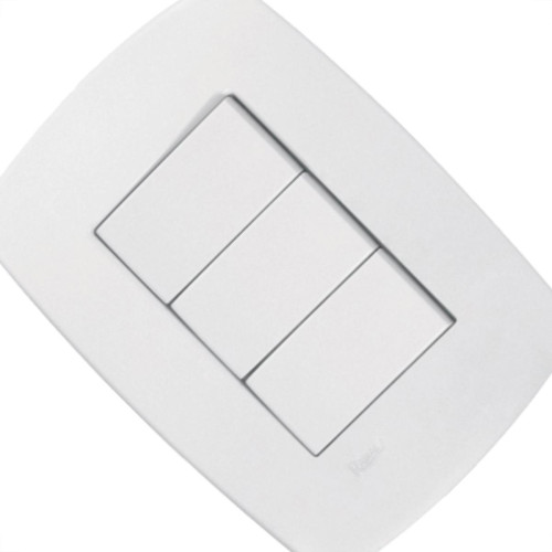 Conjunto Rad Modular Branco 1803004 3 interruptores Simp