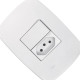 Conjunto Rad Modular Branco 1803121 1S+1Tomada 10A