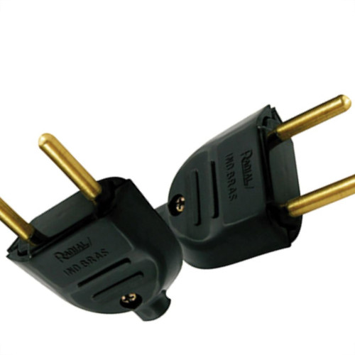 Pino Macho Radial 2P 10A Pr 1501106 - Kit C/50 Unidades Pino Macho Radial 2P 10A Pr 1501106 - Kit C/50 Unidades