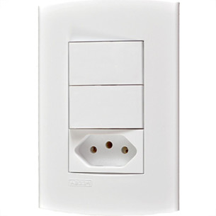 Kit C/2 - Conjunto Peesa Alfa 1548A 2 interruptores Sim.T...