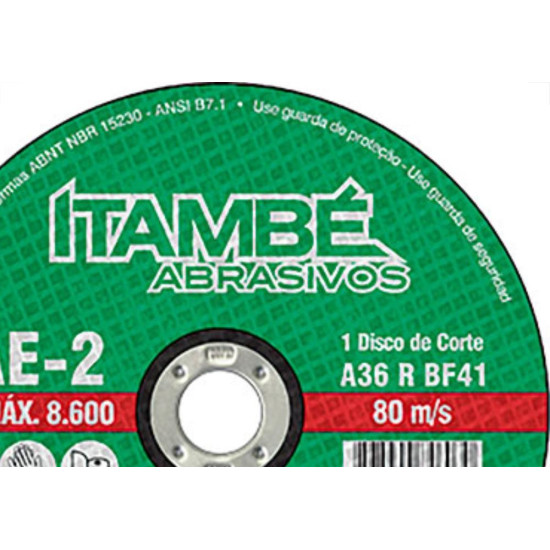 Disco Corte Itambe Ferro 10X 5/8 Cae-2T Disco Corte Itambe Ferro 10X 5/8 Cae-2T
