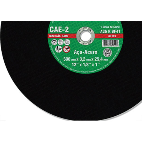 Disco Corte Itambe Ferro 12X1 Cae-2T Disco Corte Itambe Ferro 12X1 Cae-2T
