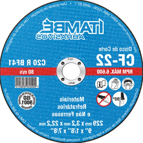 Disco Corte Itambe Refr 2T 9X7/8 Cf22 Disco Corte Itambe Refr 2T 9X7/8 Cf22