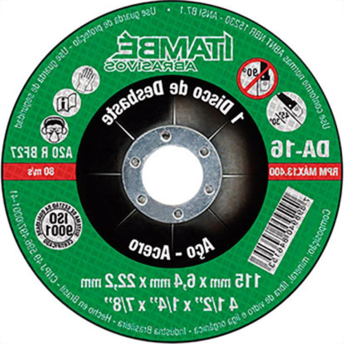 Disco Desbaste Itambe 4.1/2X7/8 Da-16 Disco Desbaste Itambe 4.1/2X7/8 Da-16