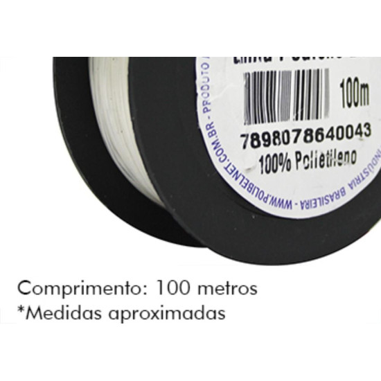 Linha Pedreiro Polibel Trançada C/100Mt - Kit C/12 Unidades Linha Pedreiro Polibel Trançada C/100Mt - Kit C/12 Unidades