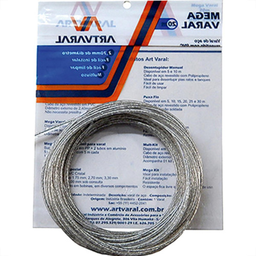 Varal De Aco Mega 20Mt 2,7Mm Varal De Aco Mega 20Mt 2,7Mm