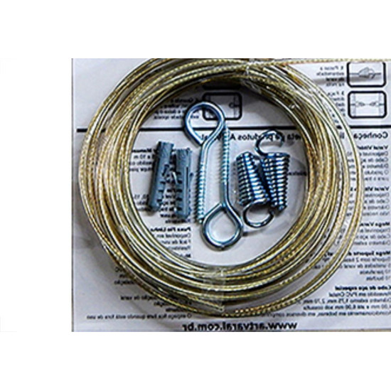 Varal De Aco Multi 10Mt 3,30Mm C/Kit Varal De Aco Multi 10Mt 3,30Mm C/Kit