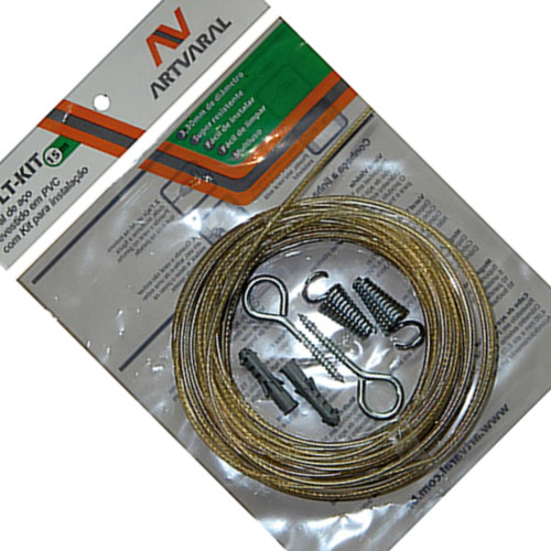 Varal De Aco Multi 15Mt 3,30Mm C/Kit Varal De Aco Multi 15Mt 3,30Mm C/Kit