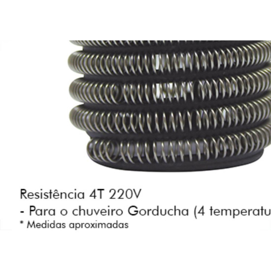 Resistencia Hydra Ducha Gord 4T 220V Resistencia Hydra Ducha Gord 4T 220V
