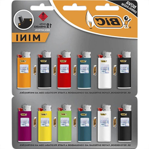 Isqueiro Gas Desc.Mini Bic - Kit C/12 Unidades Isqueiro Gas Desc.Mini Bic - Kit C/12 Unidades