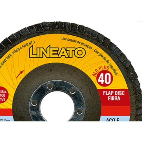 Disco Flap Lineato 4.1/2 X 40 Disco Flap Lineato 4.1/2 X 40