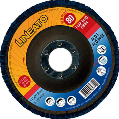 Disco Flap Lineato 4.1/2 X 80 Disco Flap Lineato 4.1/2 X 80