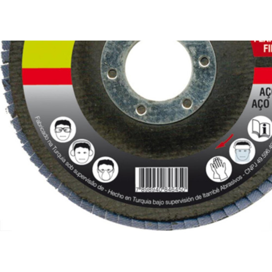 Disco Flap Lineato 4.1/2 X 120 Disco Flap Lineato 4.1/2 X 120