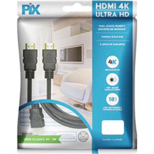 Cabo Hdmi Pix 03Mt 1.4 4K Cabo Hdmi Pix 03Mt 1.4 4K