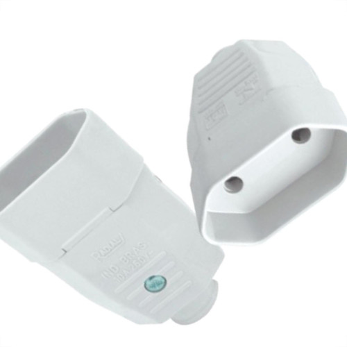 Pino Femea Radial 2P 10A Branco 1501142 - Kit C/50 Unidades Pino Femea Radial 2P 10A Branco 1501142 - Kit C/50 Unidades