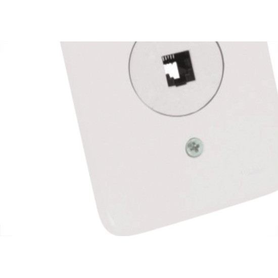 Kit C/4 - Conjunto Radial Pollar 1402025 1Tomada Fone Rj45