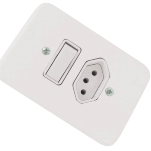 Kit C/2 - Conjunto Radial Pollar 1901218 1S 1Tomada 20A