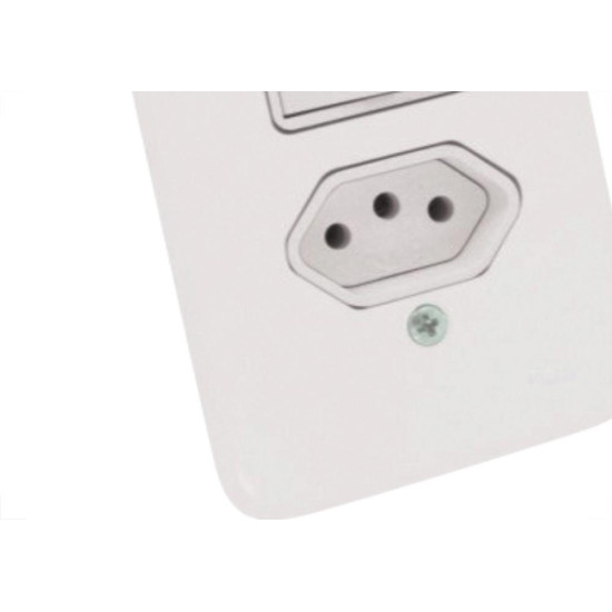 Kit C/2 - Conjunto Radial Pollar 1901218 1S 1Tomada 20A