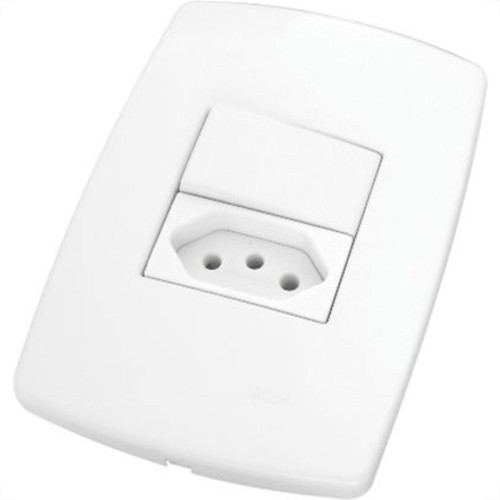 Conjunto Rad Modular Branco 1803221 1S+1Tomada 20A