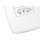 Conjunto Rad Modular Branco 1803221 1S+1Tomada 20A