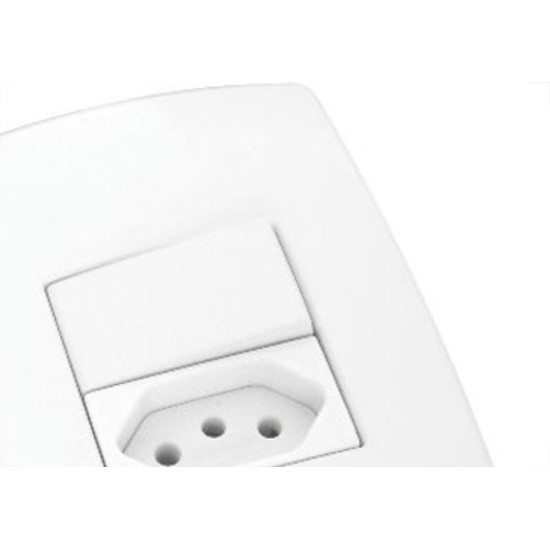 Conjunto Rad Modular Branco 1803221 1S+1Tomada 20A
