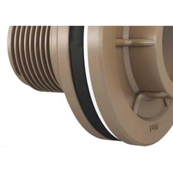 Adaptador C/Flange Pvc Fortlev 1 Marrom - Kit C/6 Unidades Adaptador C/Flange Pvc Fortlev 1 Marrom - Kit C/6 Unidades