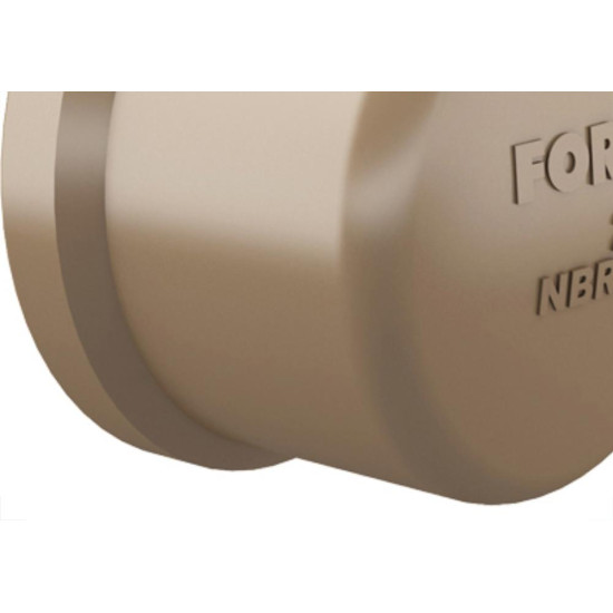 Caps Fortlev PVC Liso Liso E 1.1/2 Marrom - Kit C/10 Unidades Caps Fortlev PVC Liso Liso E 1.1/2 Marrom - Kit C/10 Unidades