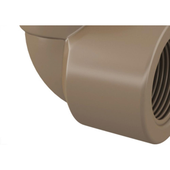 Cotovelo Fortlev Lr 3/4 X 3/4 Marrom