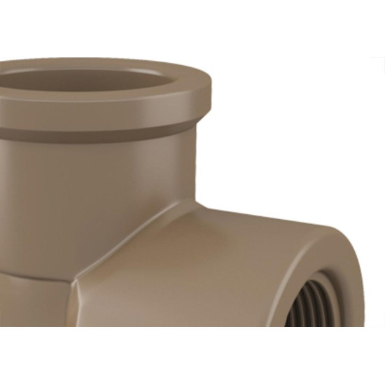 Cotovelo Fortlev Lr 3/4 X 3/4 Marrom