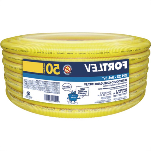 Conduite Corrugado Amarelo.Fortlev 3/4 Rl/50 Conduite Corrugado Amarelo.Fortlev 3/4 Rl/50