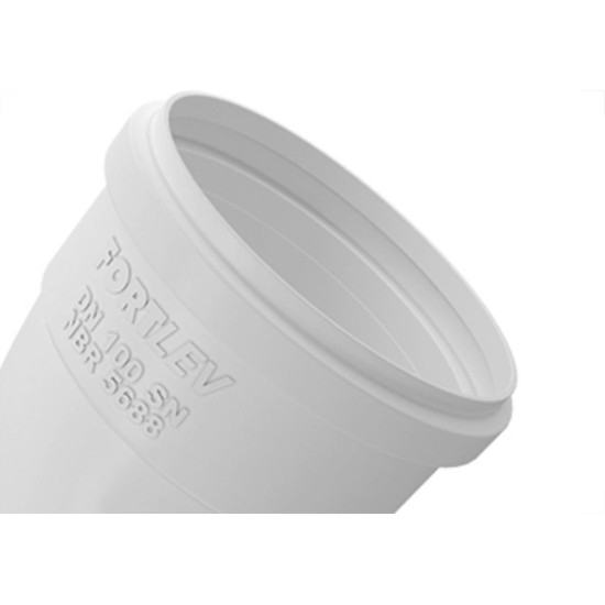 Cotovelo Esgoto Fortlev 75X45 Branco - Kit C/10 Unidades