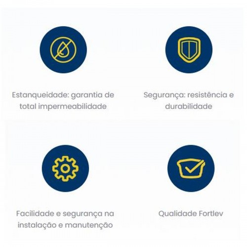 Luva Esgoto Fortlev 40 X 40 Branco - Kit C/20 Unidades