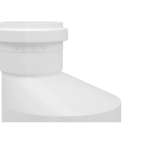 Reducao Esgoto Fortlev 75 X 50 Branco - Kit C/10 Unidades