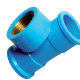 Tee Azul Fortlev 1/2 X 1/2 - Kit C/20 Unidades Tee Azul Fortlev 1/2 X 1/2 - Kit C/20 Unidades