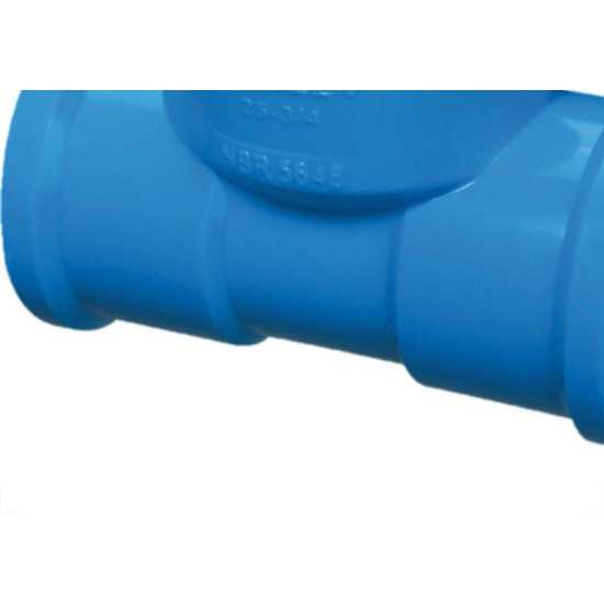 Tee Azul Fortlev 3/4 X 1/2 - Kit C/15 Unidades Tee Azul Fortlev 3/4 X 1/2 - Kit C/15 Unidades