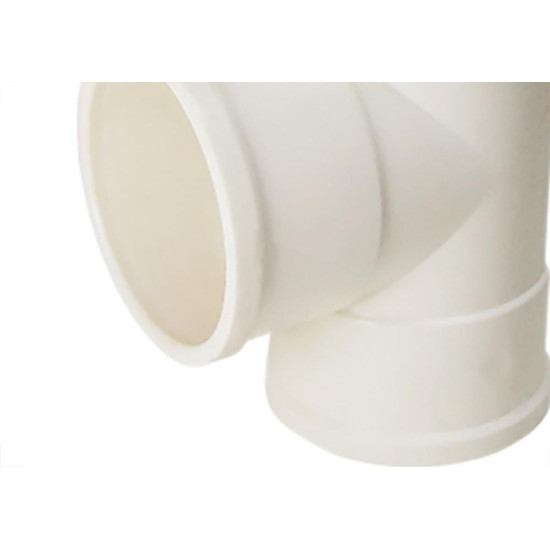 Tee Esgoto Fortlev 40 X 40 Branco - Kit C/25 Unidades