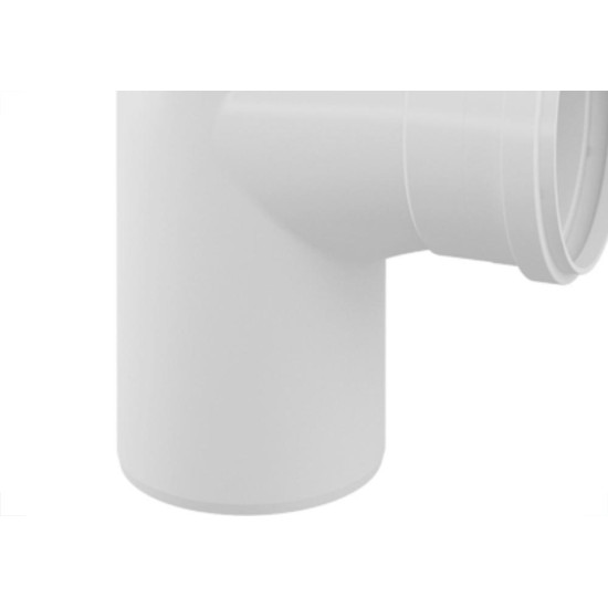 Tee Esgoto Fortlev 50 X 50 Branco - Kit C/10 Unidades