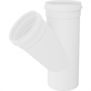 Juncao Esgoto Fortlev 100X 50 Branco - Kit C/10 Unidades