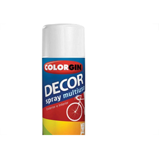 Spray Colorgin Decor Branco Fosco 360Ml 8841 - Kit C/6 LA Spray Colorgin Decor Branco Fosco 360Ml 8841 - Kit C/6 LA