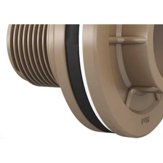 Adaptador  C/Flange Pvc Fortlev D 1.1/4 Marrom