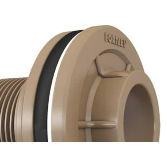 Adaptador C/Flange Pvc Fortlev 2 Marrom Adaptador C/Flange Pvc Fortlev 2 Marrom