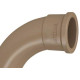 Curva Fortlev PVC Liso Liso 1 X 90 Marrom - Kit C/10 Unidades Curva Fortlev PVC Liso Liso 1 X 90 Marrom - Kit C/10 Unidades