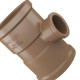 Tee Fortlev Lll I 1.1/2 X 3/4 Marrom - Kit C/10 Unidades Tee Fortlev Lll I 1.1/2 X 3/4 Marrom - Kit C/10 Unidades