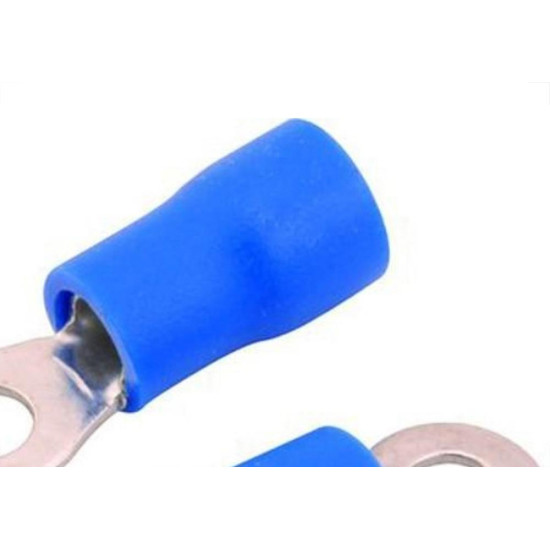 Terminal Pre-Isol Olhal Frv 2-4S Azul 16-14 - Kit C/100 Unidades Terminal Pre-Isol Olhal Frv 2-4S Azul 16-14 - Kit C/100 Unidades