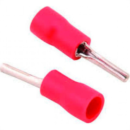 Terminal Pre-Isol Pino Ptv 1,25-10 Vermelho 22-16 - Kit C/100 Unidades Terminal Pre-Isol Pino Ptv 1,25-10 Vermelho 22-16 - Kit C/100 Unidades