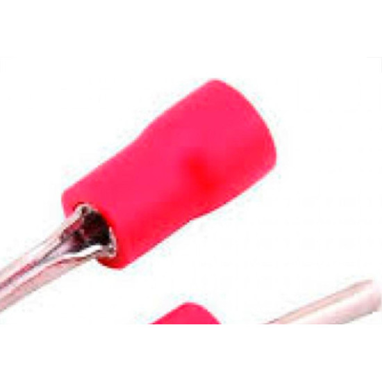 Terminal Pre-Isol Pino Ptv 1,25-10 Vermelho 22-16 - Kit C/100 Unidades Terminal Pre-Isol Pino Ptv 1,25-10 Vermelho 22-16 - Kit C/100 Unidades