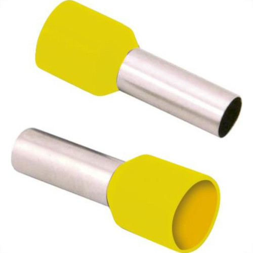 Term.Pre-Isol Ilhos Tub E25-16 Preto - Kit C/100 Unidades