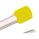 Term.Pre-Isol Ilhos Tub E25-16 Preto - Kit C/100 Unidades